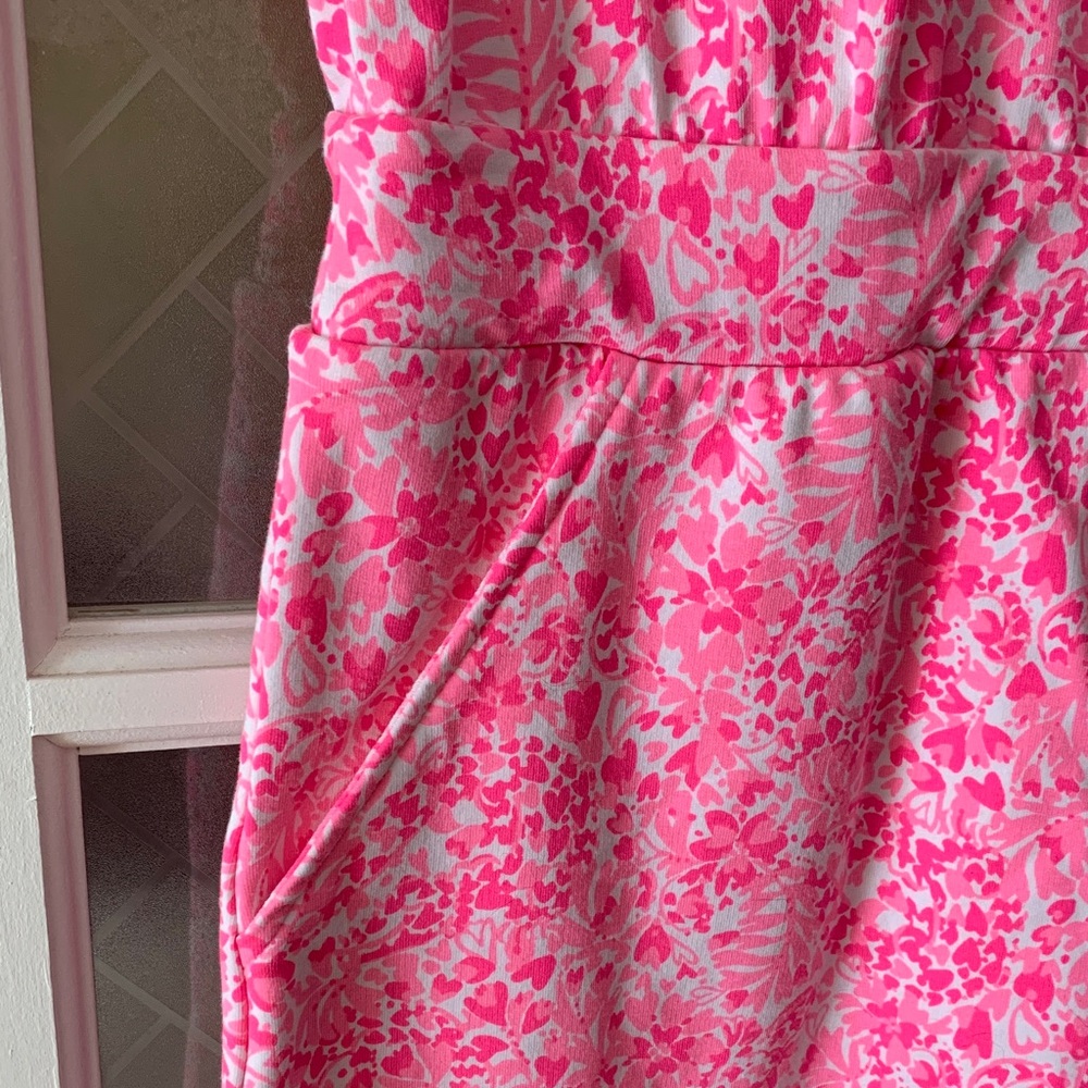 Lilly Pulitzer Pink Patterned Jorgie Romper - Picture 5 of 6